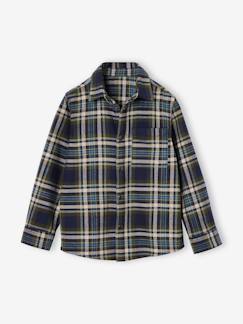 -Chemise à carreaux en flanelle garçon