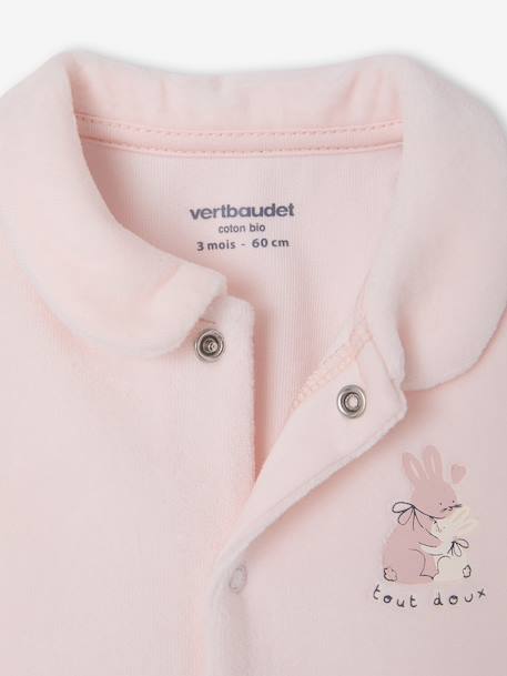 Lot de 2 dors-bien bébé ouverture devant cappuccino+rose pâle+vert sauge 14 - vertbaudet enfant 