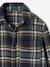 Chemise à carreaux en flanelle garçon bleu ardoise+bleu nuit+camel+carreaux marine+carreaux vert+vert anglais 24 - vertbaudet enfant 