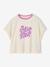 T-shirt manches courtes fille écru 1 - vertbaudet enfant 