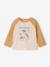 T-shirt bébé manches longues avec imprimé placé devant curry+kaki+marine 1 - vertbaudet enfant 