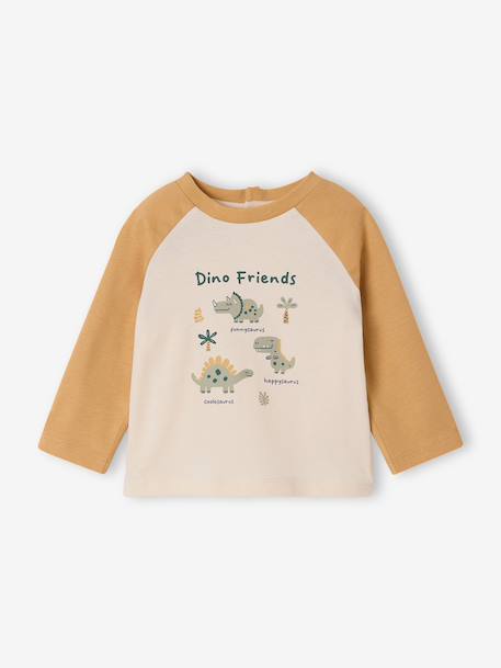 Bébé-T-shirt bébé manches longues avec imprimé placé devant