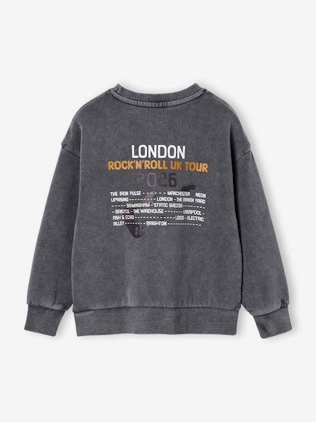Sweat garçon col rond gris ardoise 4 - vertbaudet enfant 