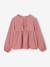 Blouse manches longues fille blush+écru 3 - vertbaudet enfant 