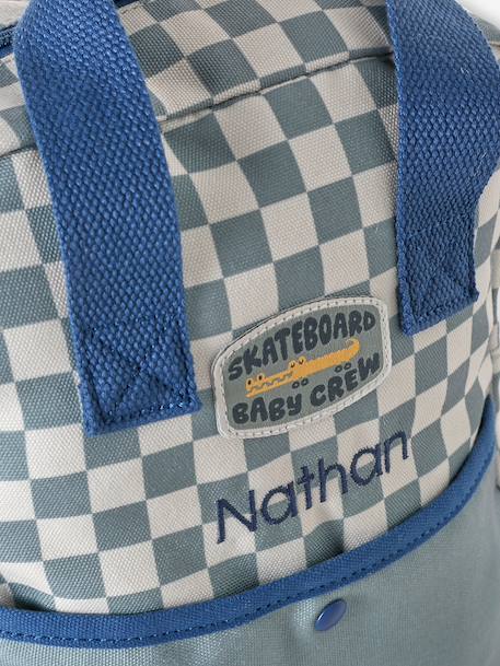 Sac à dos bébé personnalisable bleu grisé 3 - vertbaudet enfant 