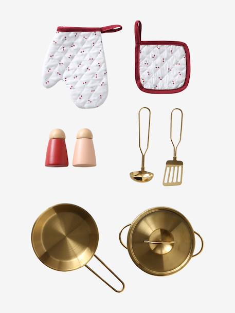 Cuisine feston avec accessoires en bois FSC® blanc 12 - vertbaudet enfant 