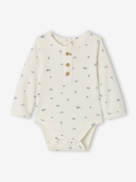 Ensemble body et pantalon bébé bleu moyen 2 - vertbaudet enfant 