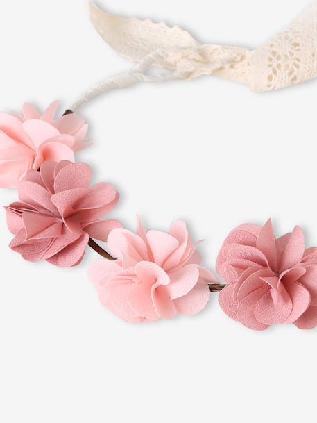 Couronne fleurs rose blush blush 4 - vertbaudet enfant 