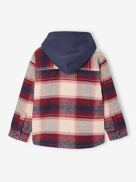 Chemise à capuche garçon bordeaux 2 - vertbaudet enfant 