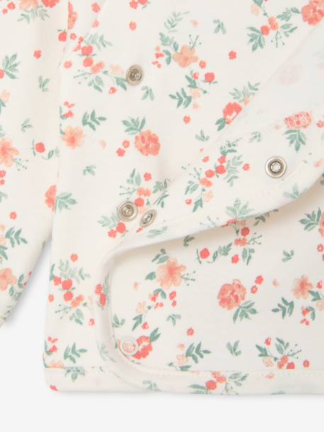 Brassière naissance manches longues cappuccino+écru+vert sauge 5 - vertbaudet enfant 