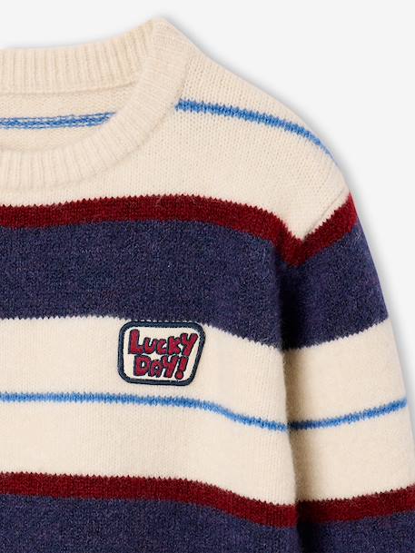 Pull garçon manches longues marine+noisette 5 - vertbaudet enfant 