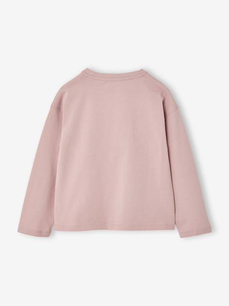T-shirt manches longues fille encre+rose pâle+vert 8 - vertbaudet enfant 