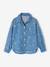 Chemise fille manches longues bleu jean 1 - vertbaudet enfant 