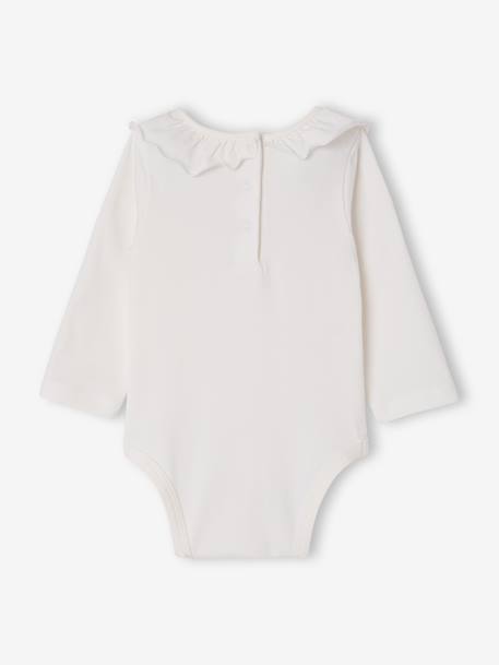 Lot de 2 bodies naissance manches longues à col rose pâle 4 - vertbaudet enfant 