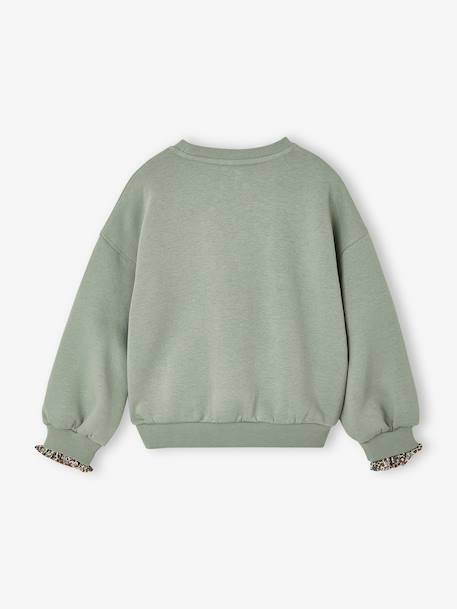 Sweat fille vert de gris 3 - vertbaudet enfant 