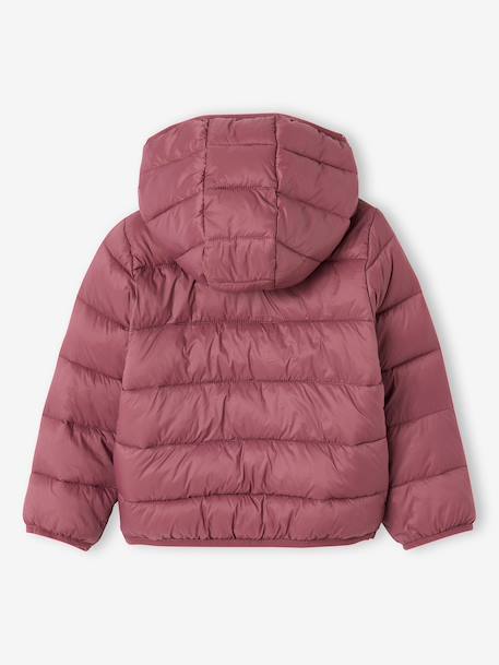 Doudoune fille légère à capuche lilas+marine+prune+rose+vert de gris 12 - vertbaudet enfant 