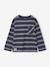 Tee-shirt manches longues effet rayé garçon marine+rayé blanc 3 - vertbaudet enfant 