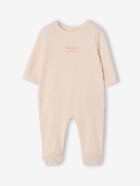 Lot de 3 dors bien bébé ouverture dos écru+vert sauge 1 - vertbaudet enfant 