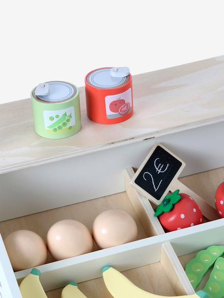 Marchande avec accessoires bois FSC® écru 4 - vertbaudet enfant 