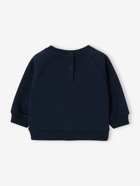 Sweat bébé manches longues marine+ocre 2 - vertbaudet enfant 