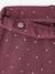 Lot 2 Leggings fille doublés maille polaire anthracite+prune 12 - vertbaudet enfant 