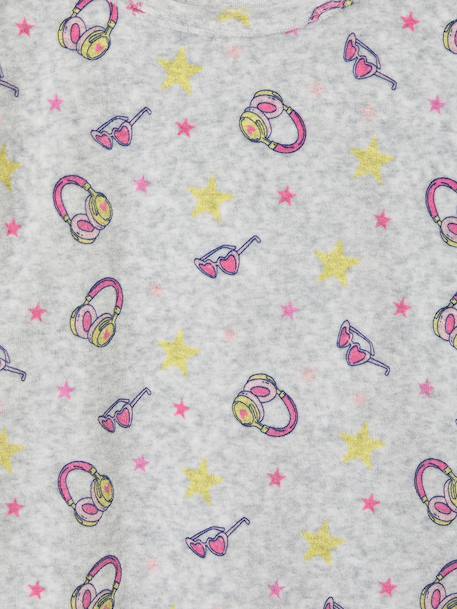 Lot de 2 pyjamas fille longs gris chiné 11 - vertbaudet enfant 