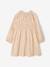 Robe courte fille manches longues cannelle+écru 5 - vertbaudet enfant 