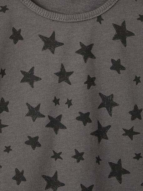 T-shirt manches longues fille écru+gris+marine 6 - vertbaudet enfant 