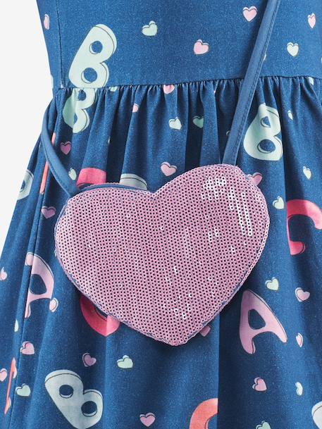 Robe avec lettres et sac fille Happy Girls bleu moyen 3 - vertbaudet enfant 