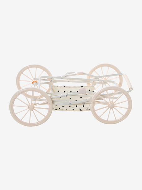Landau pour poupon Coeur fondant+écru 7 - vertbaudet enfant 