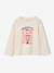 T-shirt manches longues fille écru 1 - vertbaudet enfant 