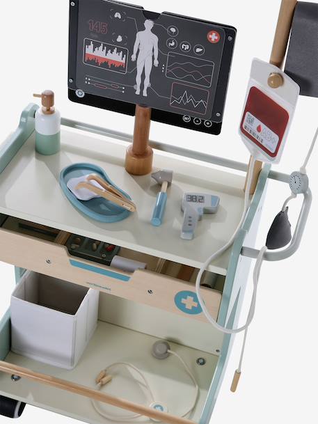 Chariot médical en bois FSC® bois 8 - vertbaudet enfant 