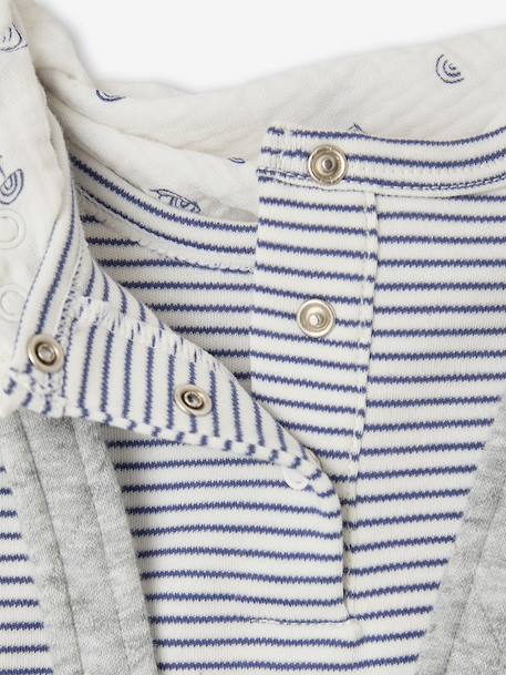 Ensemble 3 pièces bébé personnalisable gris chiné 11 - vertbaudet enfant 