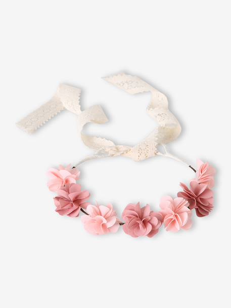 Couronne fleurs rose blush blush 2 - vertbaudet enfant 