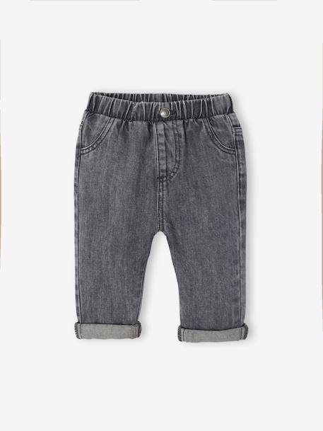Jean denim bébé denim brut+denim gris 6 - vertbaudet enfant 