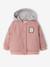 Teddy bébé fille à capuche rose poudré 1 - vertbaudet enfant 