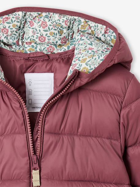 Doudoune fille légère à capuche lilas+marine+prune+rose+vert de gris 13 - vertbaudet enfant 