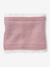Ensemble fille bonnet, snood et gants en tricot rose pâle 4 - vertbaudet enfant 