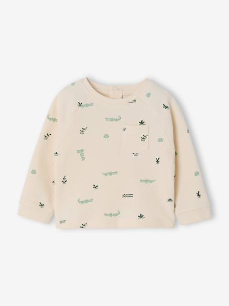 T-shirt manches longues bébé garçon bleu grisé+vanille 5 - vertbaudet enfant 