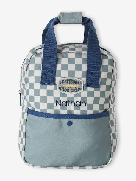 Sac à dos bébé personnalisable bleu grisé 7 - vertbaudet enfant 
