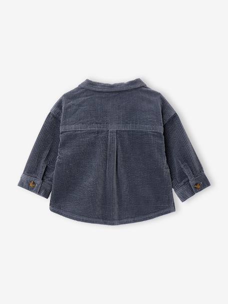 Surchemise bébé garçon bleu grisé 2 - vertbaudet enfant 