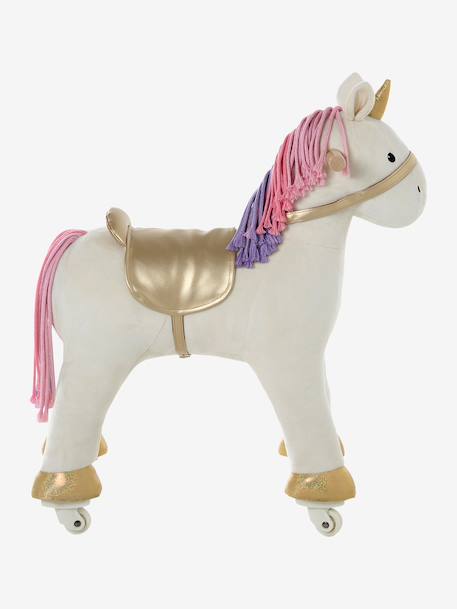 Cheval à roulettes en bois FSC® Grand cheval+Grande licorne+Petit cheval+Petite licorne 29 - vertbaudet enfant 