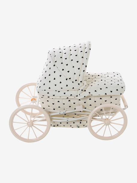 Landau pour poupon Coeur fondant+écru 10 - vertbaudet enfant 