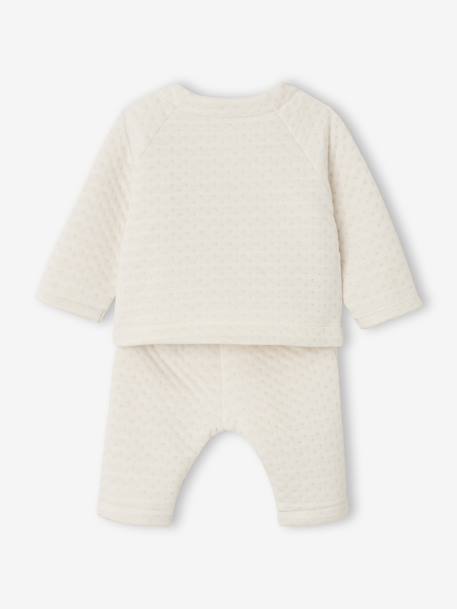 Ensemble naissance garçon personnalisable écru 4 - vertbaudet enfant 