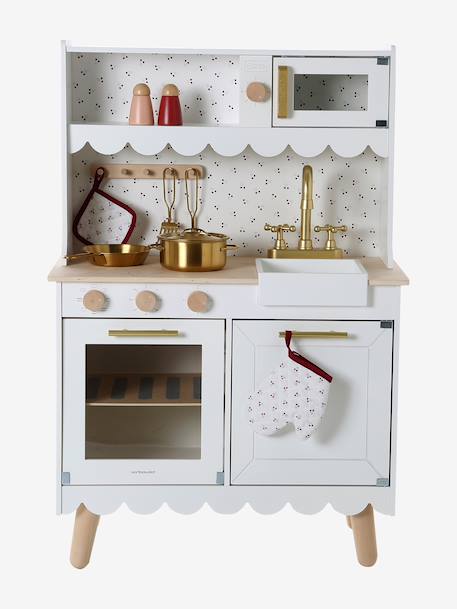 Cuisine feston avec accessoires en bois FSC® blanc 3 - vertbaudet enfant 