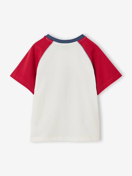 T-shirt manches courtes raglan garçon rouge 2 - vertbaudet enfant 