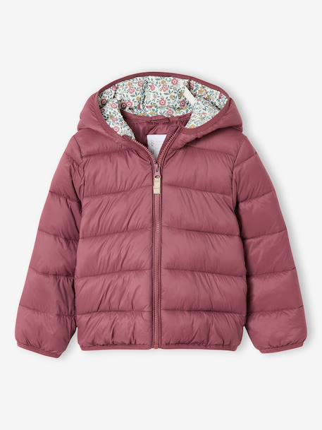 Doudoune fille légère à capuche lilas+marine+prune+rose+vert de gris 11 - vertbaudet enfant 