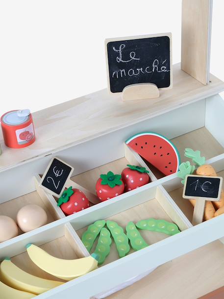 Marchande avec accessoires bois FSC® écru 5 - vertbaudet enfant 