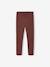 Lot 2 Leggings fille doublés maille polaire anthracite+prune 9 - vertbaudet enfant 