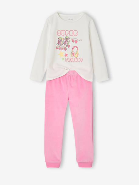 Lot de 2 pyjamas fille longs gris chiné 2 - vertbaudet enfant 